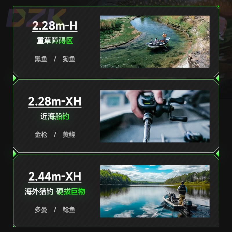 汉鼎M1狗鱼雷强竿打黑重草轻雷重雷远投水滴轮黑鱼竿a5