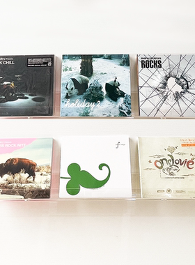 CD架专辑唱片展示架壁挂碟片光碟陈列免打孔亚克力光盘卡带置物架