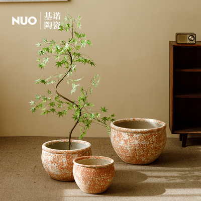 景德镇北欧陶瓷圆形花盆大口径