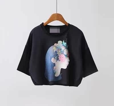 2019 new pattern Summer wear Short sleeved Paige Navel Short T-shirt student girl student jacket Short half sleeve T-shirtin the Women's clothing/Boutique , T-shirt  category - from Buy2taobao.com to provide professional Taobao agent buy service