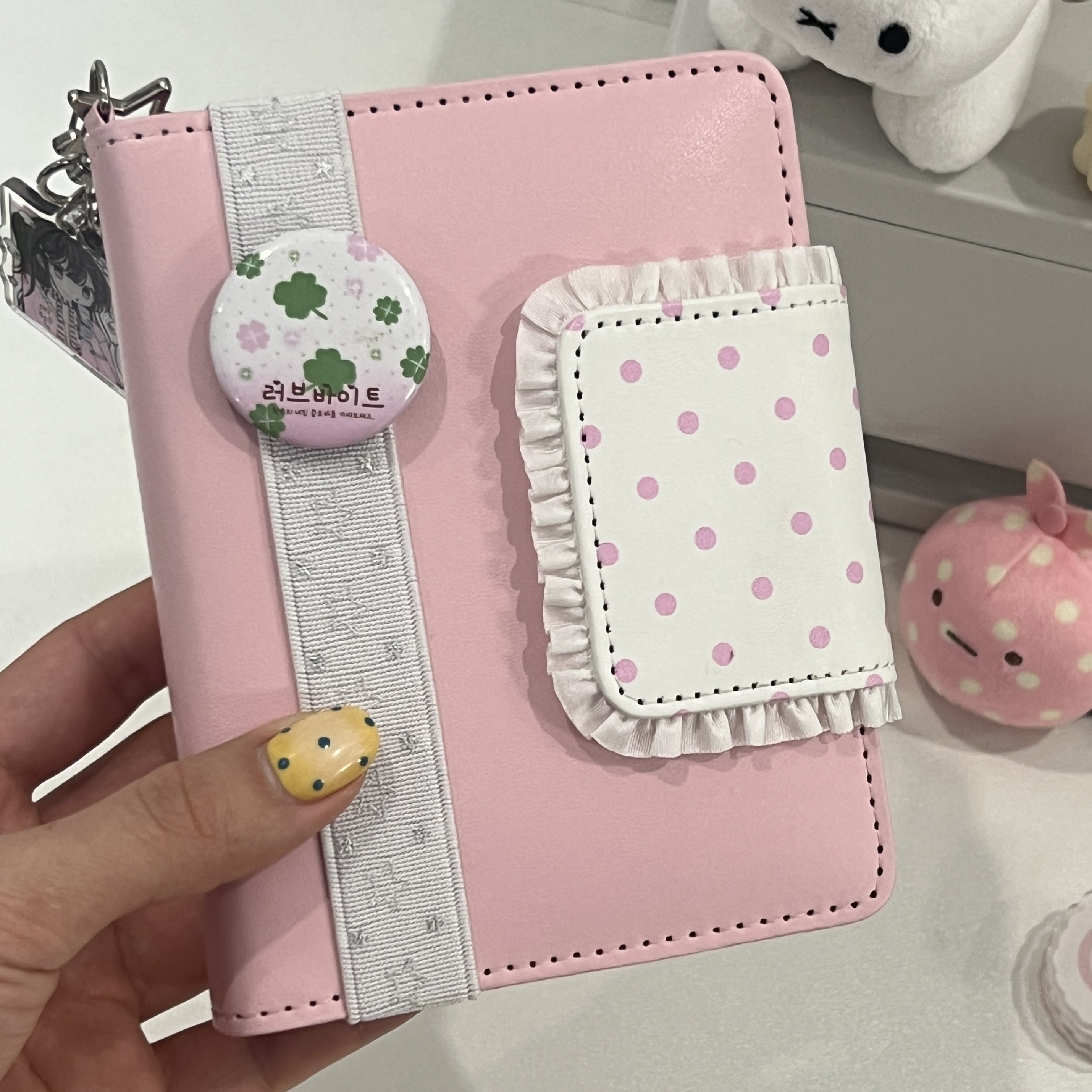 韩版粉色波点蕾丝m5活页手账本学生ins风高颜值便携日记笔记本子,文具电教/文化用品/商务用品,手帐/日程本/计划本,淘宝优惠券,粉丝福利购,淘宝优惠卷