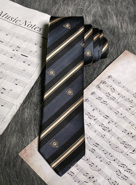 【森崎高】以神之名｜原创jk/dk黑灰百搭衬衫深色校供学院领带