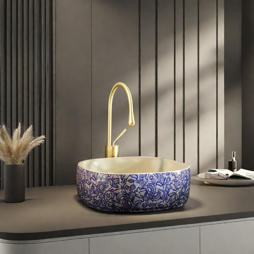 小户型彩色台上盆洗手盆