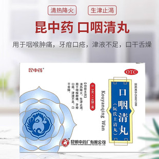 昆中药 口咽清丸(阮氏上清丸) 0.5g*16袋/盒