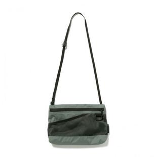 代购SnowPeak男女单肩包防水轻便挂载尼龙涤纶网眼前袋拉链通勤