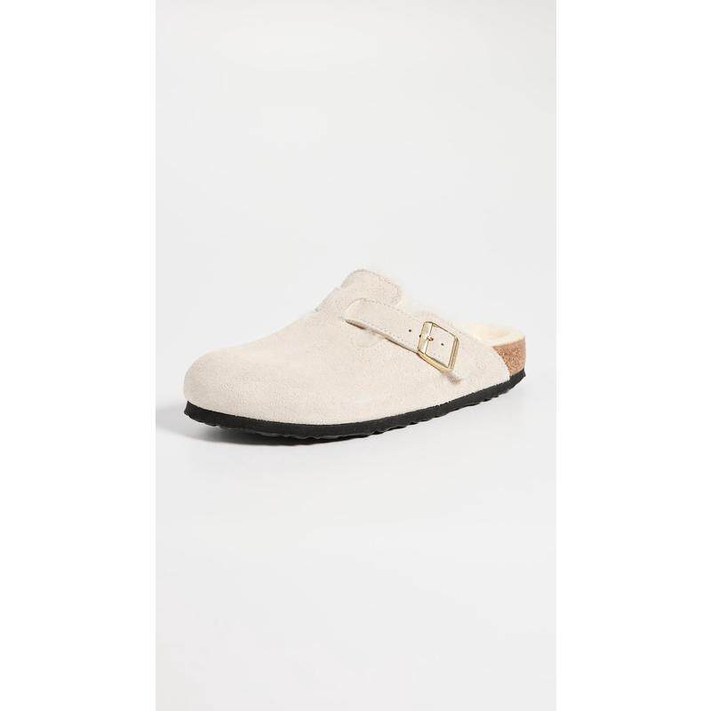 代购Birkenstock女士拖鞋软底透气轻便舒适足弓支撑羊皮毛一体
