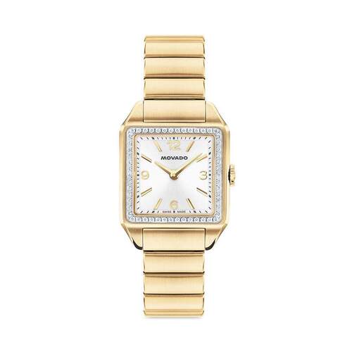 海外代购Movado/摩凡陀女士手表欧美腕表精准计时培育钻石镶嵌