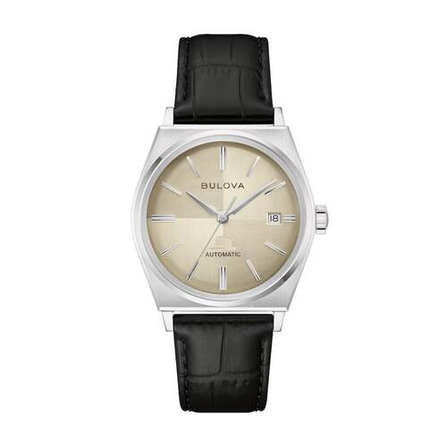 海外代购BULOVA/宝路华男士手表欧美腕表日历显示透底设计