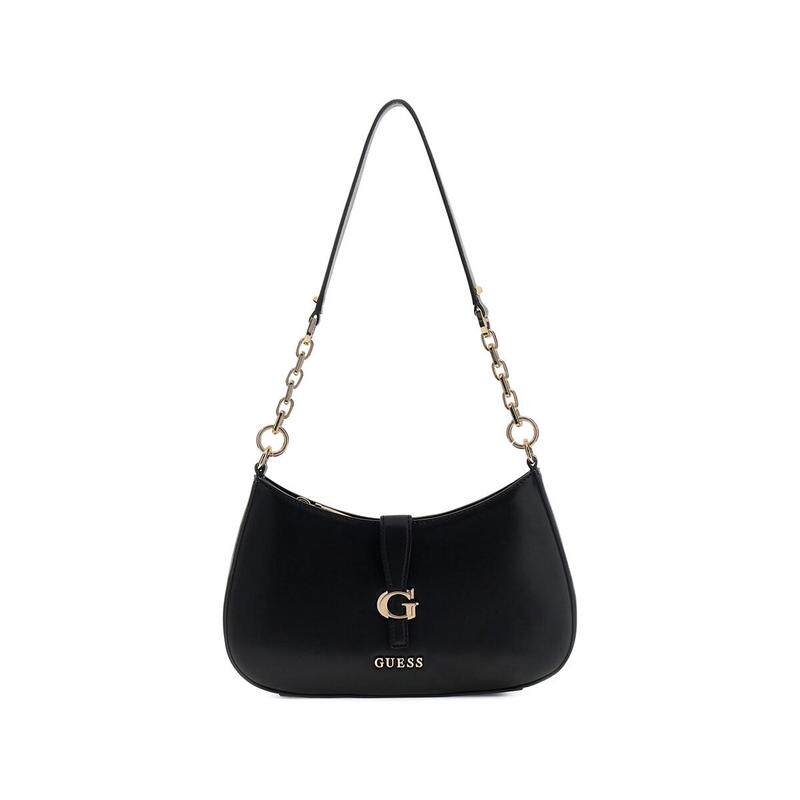 代购GUESS女士手提包日常通勤轻便携带大容量设计防滑肩带黑色