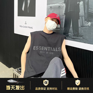 敬仰上帝 复线ESSENTIALS坎肩背心夏季男女美式高街宽松无袖T恤潮