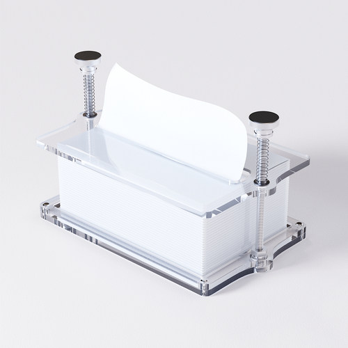 原创亚克力可升降纸巾盒桌面高档抽纸盒工业风收纳盒餐巾纸摆件