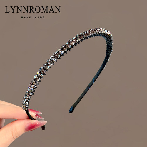 LYNNROMAN复古风水钻带齿发箍