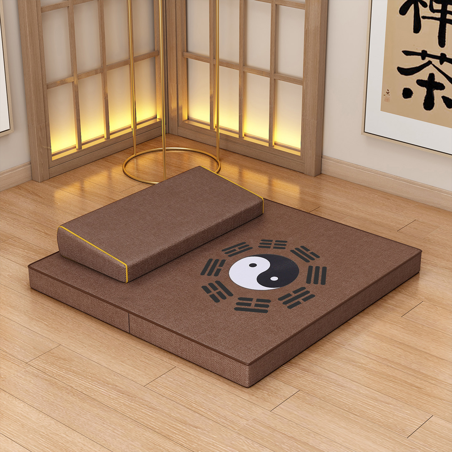 打坐禅修专用垫拜佛冥想静坐禅垫蒲团拜垫跪垫家用佛堂椰棕坐垫子,居家布艺,蒲团,淘宝优惠券,粉丝福利购,淘宝优惠卷