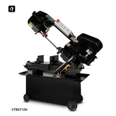 金属切割机卧式 呲铁新品 CTBS712N锯床带锯机小型台式 带锯木工锯床