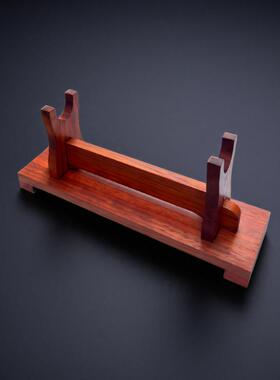 实木刀架剑架剑托小刀托立式刀剑架箫架笛子架笔架横放式兵器架子