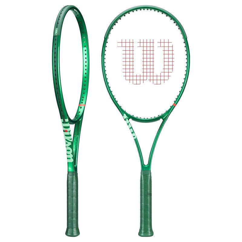 代购Wilson威尔胜网球拍控球旋转稳定性绿色16x19穿线碳纤维