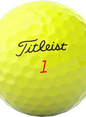 代购Titleist高尔夫球绿边控制软手感高摩擦力精准操控黄色