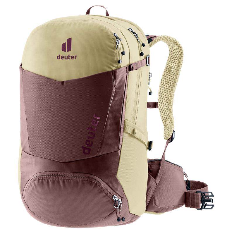 代购DEUTER男女骑行背包防水拓展挂载尼龙透气背板多隔层骑行