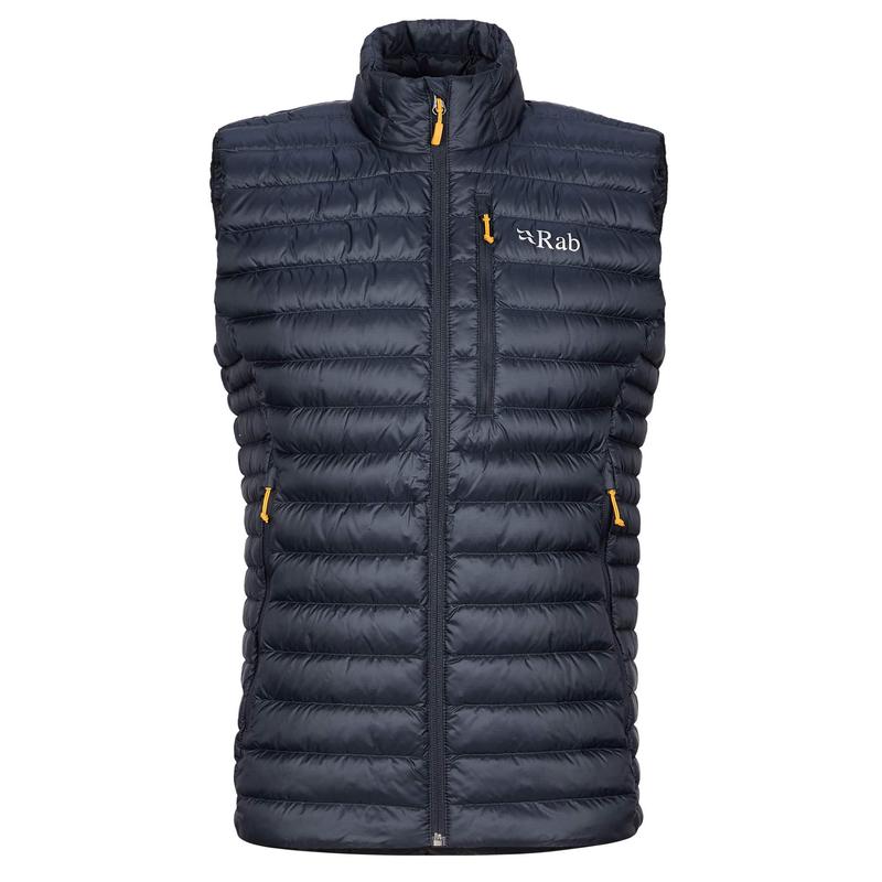 代购rab男士羽绒背心防风保暖轻量保暖背心高立领无袖户外背心