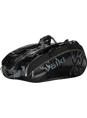 代购Volkl网球包防气候保护独立鞋仓双侧口袋可调节背带黑色