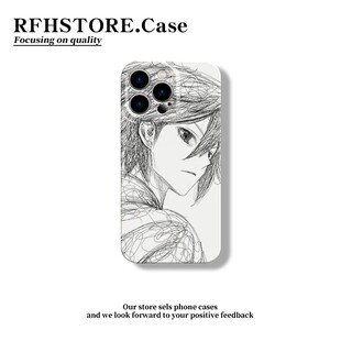 简约素描萧炎手机保护壳女适用于 于iPhone16VIVOs30一加13t/ace5小米15华为mate70p荣耀400magic7OPPOreno14