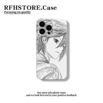 简约素描萧炎手机保护壳