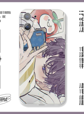 恋与深空祁煜手机保护壳二次元适用于 于苹 果14promax小米13provivos16pro魅族20opporeno8pro三星s23+华为n