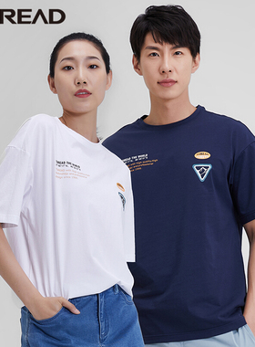 探路者速干T恤男 春夏圆领棉时尚运动印花短袖TAJI80936