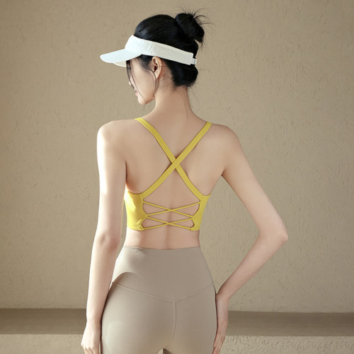 元气女孩美背防震一体式瑜伽背心