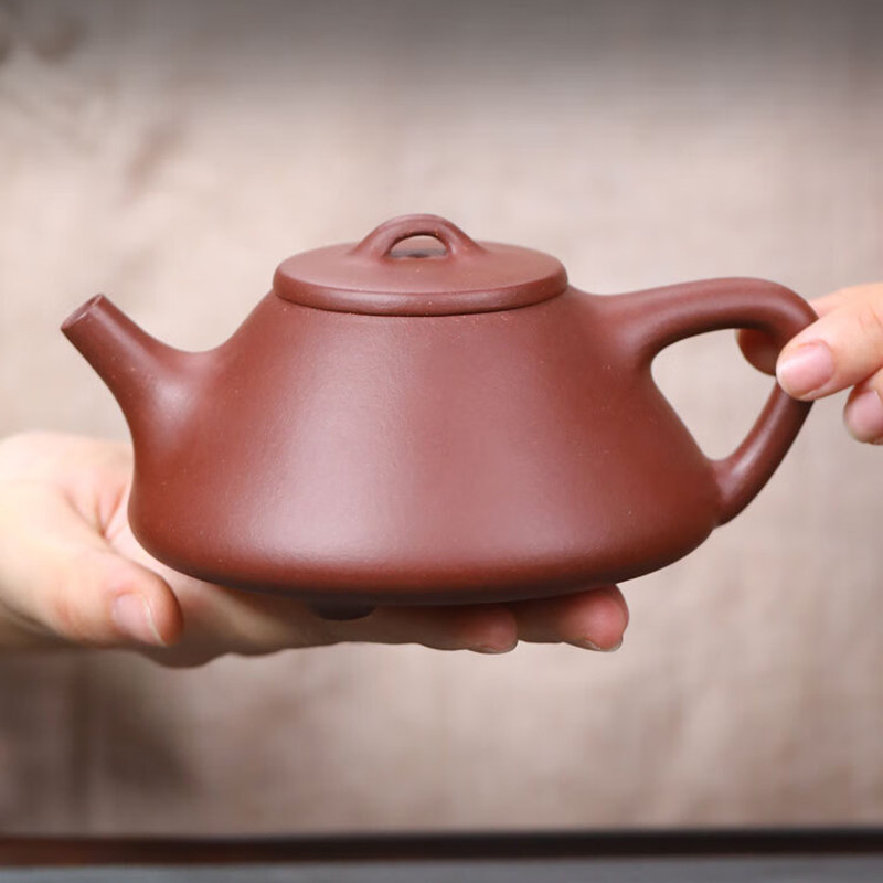 金镶玉宜兴紫砂壶张观敏手工功夫茶具家用泡茶壶原矿紫泥石瓢壶,餐饮具,茶壶,淘宝优惠券,粉丝福利购,淘宝优惠卷