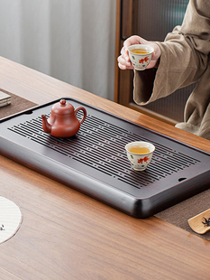 金嵌玉竹茶海茶具功夫茶盘储水客厅排水茶桌家用排水茶盘储水