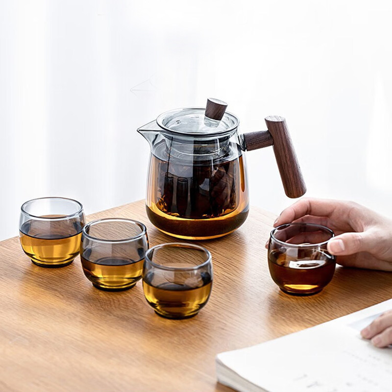 2025新款功夫茶具套装家用轻奢高档玻璃泡茶壶办公室会客喝茶杯子,餐饮具,茶壶,淘宝优惠券,粉丝福利购,淘宝优惠卷