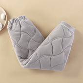 儿童保暖裤 亲子装 秋冬加厚过冬神器居家服内穿外穿睡裤 三层夹棉裤