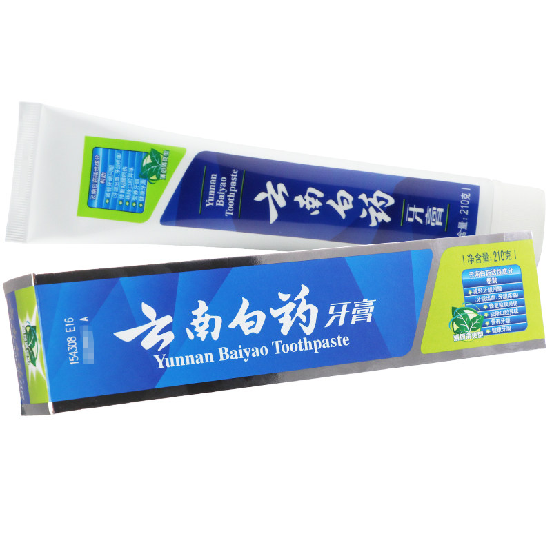 云南白药牙膏薄荷清爽型210g 缓解牙龈出血口腔牙周清新口气