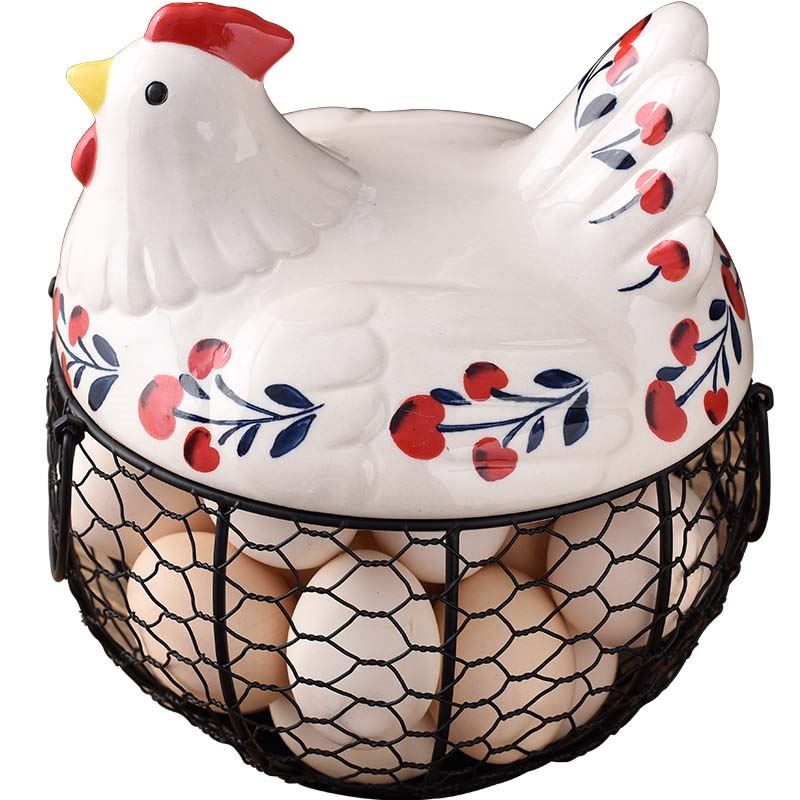 Hollow storage box circular ceramics Kitchen Storage Portable household Decoration multi-function free range eggs Basketin the Tableware , Tableware , Fruit bowl/Fruit plate/Hamper  category - from Buy2taobao.com to provide professional Taobao agent buy service
