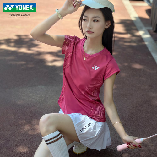 YONEX女速干短袖短裙羽毛球套装