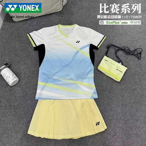 尤尼克斯2025新款羽毛球服短袖
