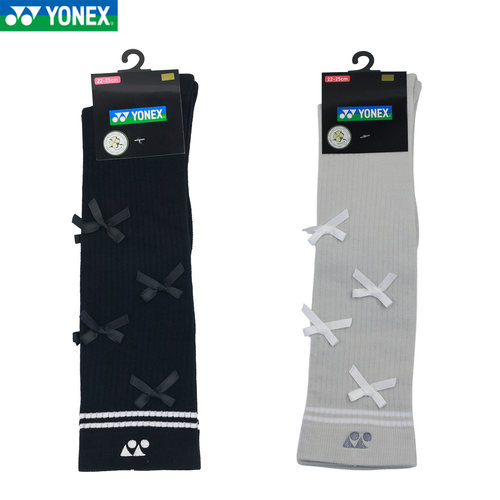 YONEX女长筒加厚毛巾底运动袜