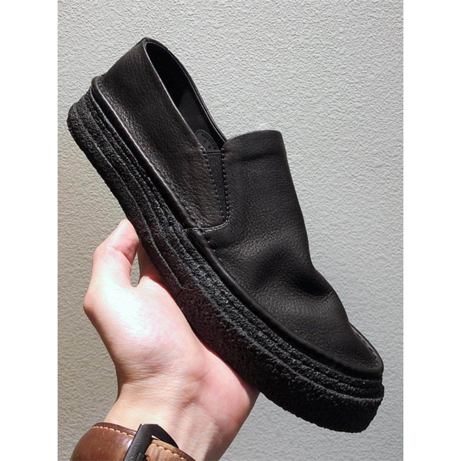 手工男鞋新款厚底真皮休闲皮鞋男英伦懒人乐福鞋软底一脚蹬豆豆鞋,流行男鞋,雨鞋,淘宝优惠券,粉丝福利购,淘宝优惠卷