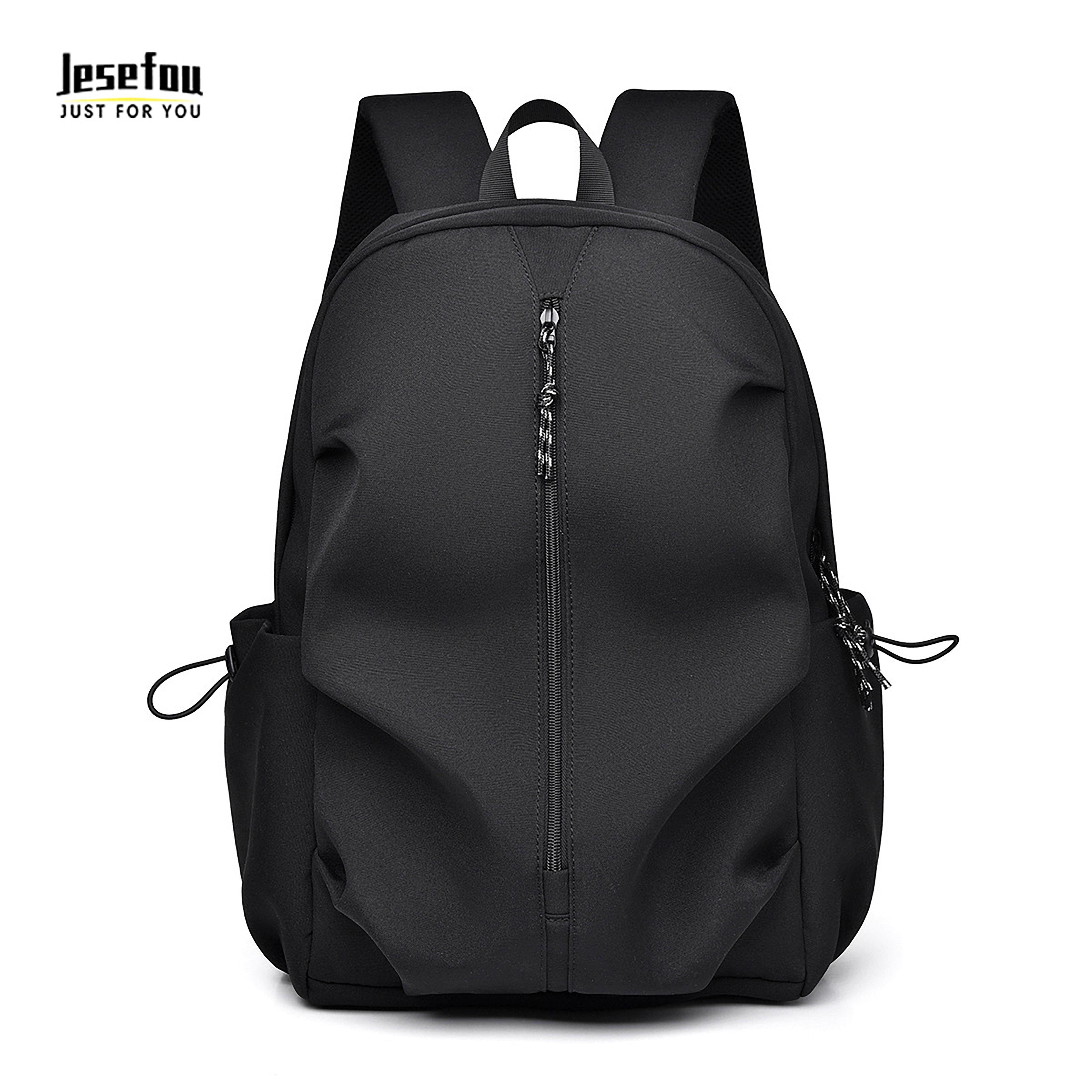 Jesefou高端奢侈男士商务电脑背包轻便简约休闲双肩包旅行大容量