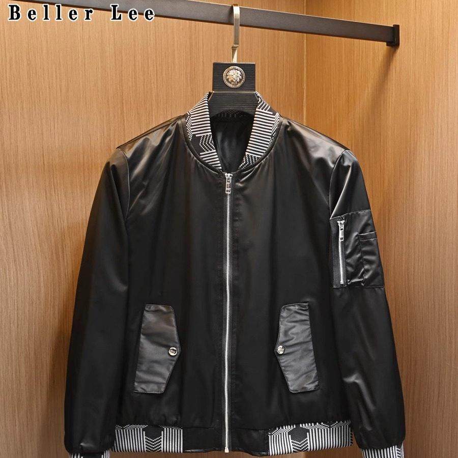 BellerLee 欧洲站潮牌棒球领夹克男装春秋季修身休闲时尚外套,男装,羽绒马甲,淘宝优惠券,粉丝福利购,淘宝优惠卷