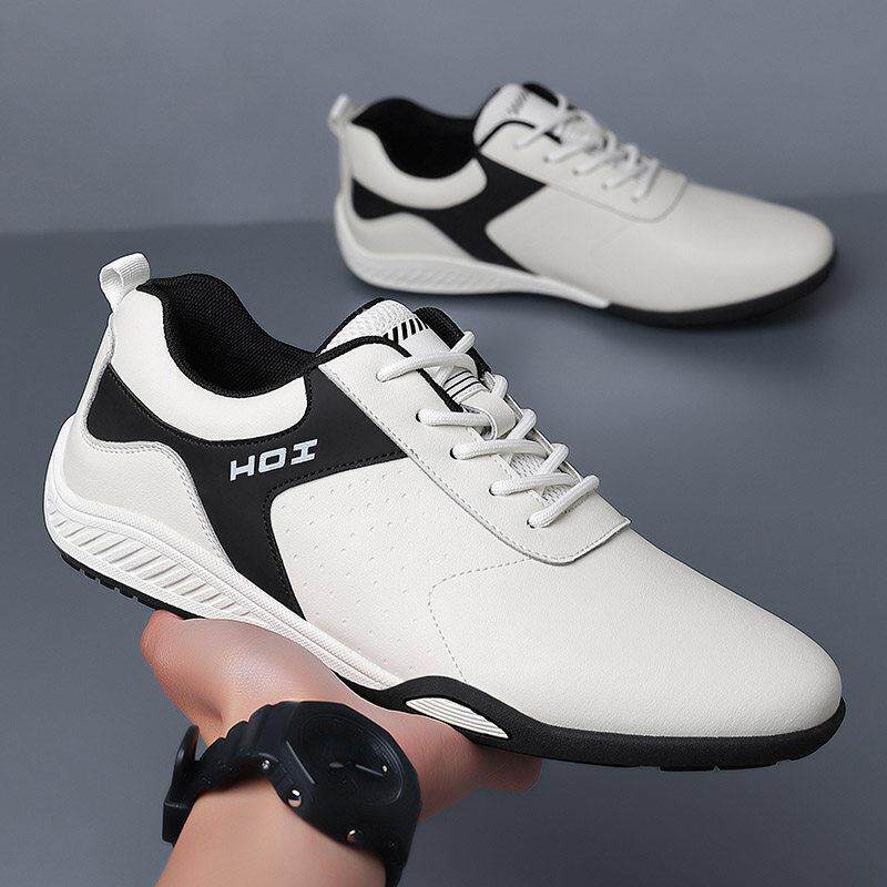 MYCOLEN轻奢品牌休闲鞋男真皮商务运动板鞋豆豆鞋小白鞋男透气鞋