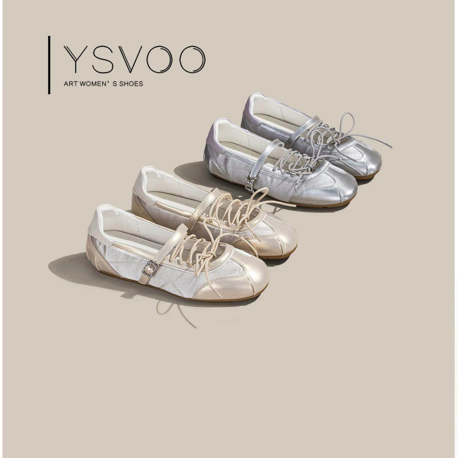 YSVOO【法式】夏季女鞋2026新款芭蕾舞绑带玛丽珍单鞋显脚小