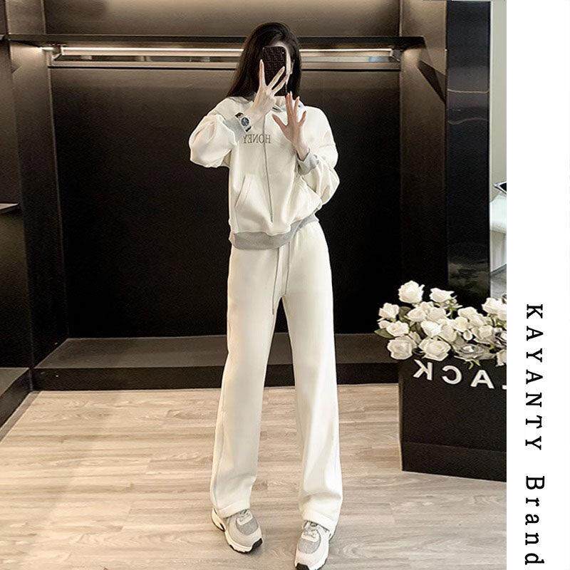 KAYANTY休闲运动套装女春秋2025新款网红显瘦洋气时尚卫衣两件套