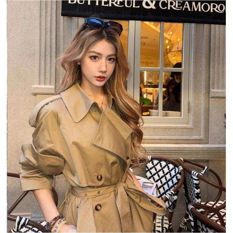 LILY MOST短款风衣外套女2025秋新款巨好看的今年流行超火高级感,女装/女士精品,派克服,淘宝优惠券,粉丝福利购,淘宝优惠卷