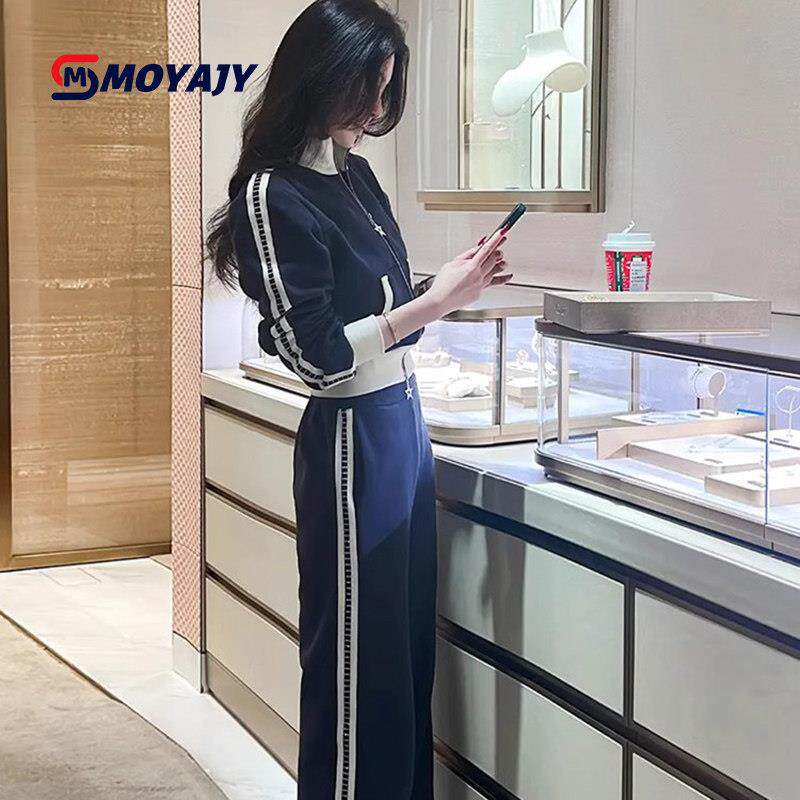 MOYAJY品牌运动装套装女春秋新款显瘦高级感减龄休闲卫衣两件套