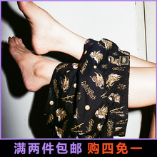 阿罗裤男士短裤家居服睡裤男夏天薄款内裤男四角裤宽松情侣家居裤