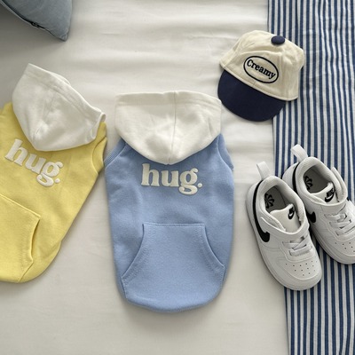 新款狗狗带帽卫衣秋冬装宠物猫咪衣服泰迪比熊小型犬无袖背心马甲