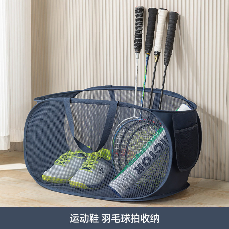 源头弹出式收纳盒露营野餐游泳羽毛球拍收纳袋拉链多功能