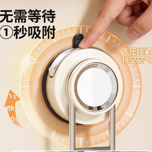 吸盘厨房纸巾架免打孔橱柜保鲜膜收纳架壁挂式家用架子可即吸即用